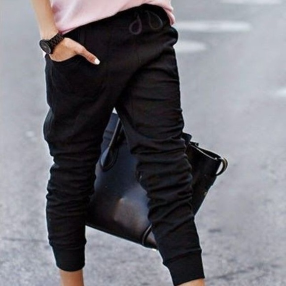 Pants - SOLLD OUT BLACK KNIT JOGGERS NO OFFERS